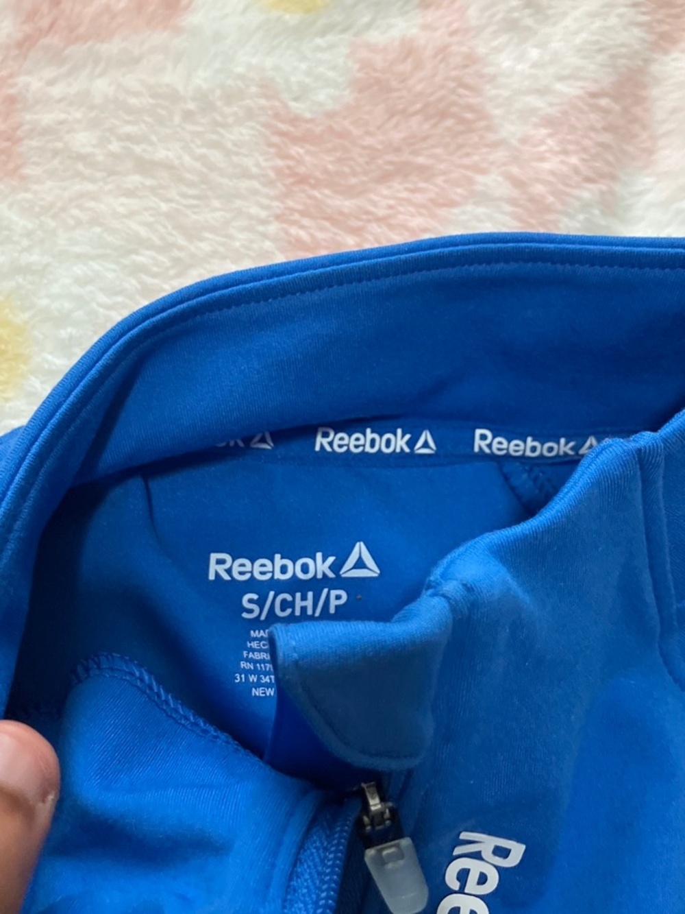 Blue Rebook hoodie
